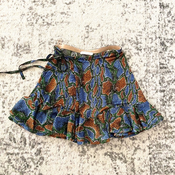‼️SOLD chloe python print ruffle mini skirt 2018 - Picture 3 of 5